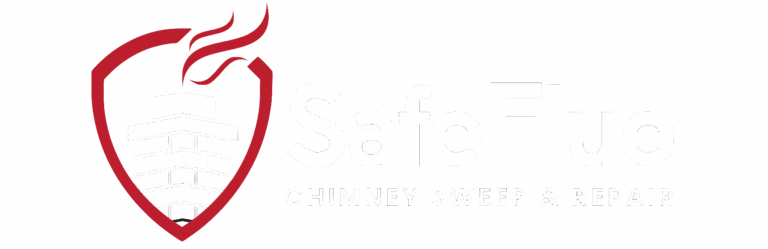 Transparent background SafeFlue Chimney Sweep & Repair Logo